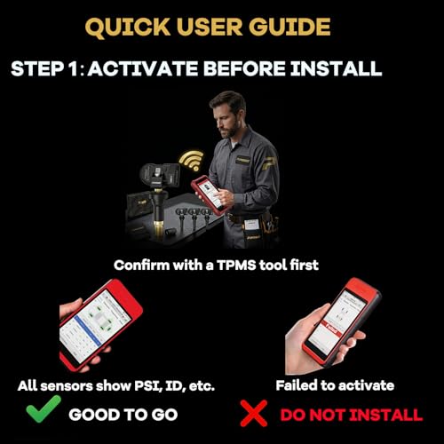 TPMS(Tire Pressure Sensor) 315Mhz FIT Silverado/Equinox/Tahoe/Traverse 4pcs