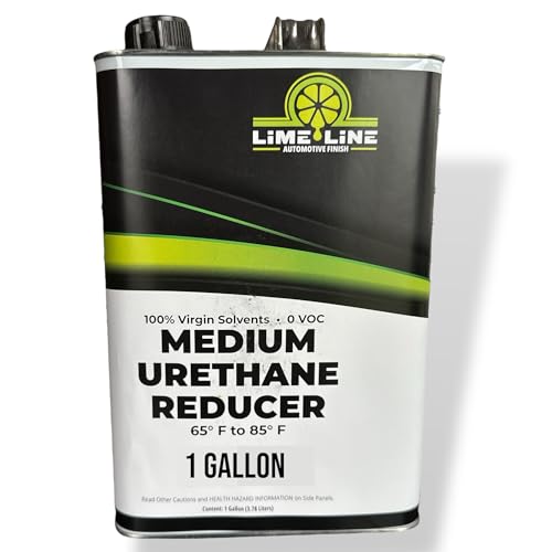 LiME LiNE Urethane Medium Reducer for Thinning Automotive basecoats, Primers and Clearcoats - 1 Gallon - color: C. Medium Reducer Gallon