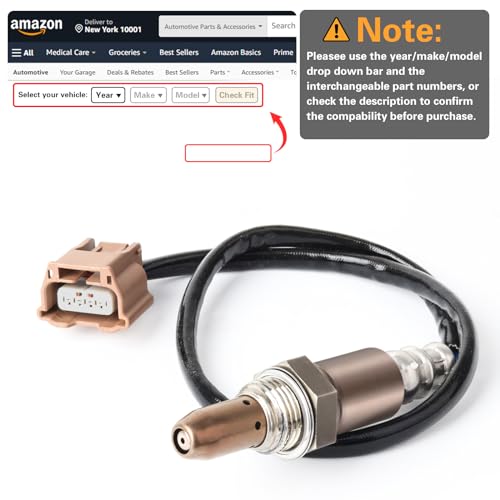 Nifeida 234-9135 Oxygen Sensor Upstream for Nissan Altima Frontier Xterra Quest NV1500 NV2500 NV3500 & Infiniti G37 M37 Replace# 22693-1JA0A 22693-1MR0A 211500-7630 - size: 234-9135