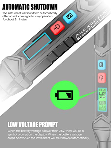 NF Brake Fluid Tester Pen Brake Fluid Test Strips, Calibrated for DOT3 DOT4 DOT-5.1 Brake Fluid