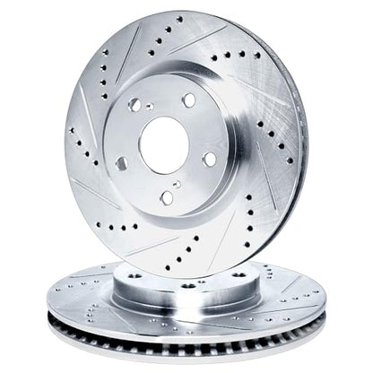 R1 Concepts Front Brake Rotors Fits 2006-2020 Audi A3; 2008-2011 Audi TT