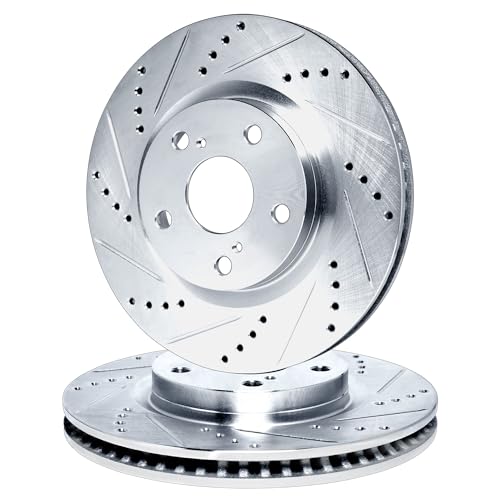 R1 Concepts Front Brake Rotors Fits 2006-2020 Audi A3; 2008-2011 Audi TT