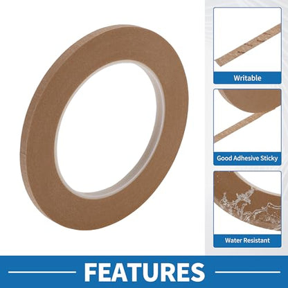 Painters Tape Easy Removal 0.2 Inches x 52.5 Yards Brown - color: Brown, size: 0.2 Inches x 52.5 Yards