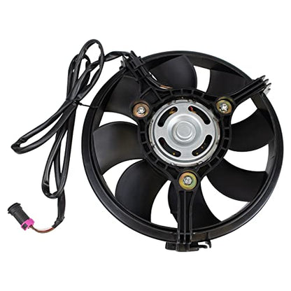 TRQ Right Radiator Cooling Fan Assembly Passenger Side - style: RFA80469