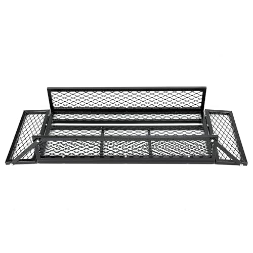 KUAFU ATV UTV Cargo Basket Luggage Carrier Storage Rack Compatible with TRX - size: Front