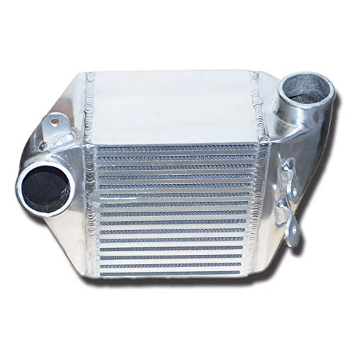Intercooler, 13.50" x 8.25" x 5.125" Aluminum Intercooler Kit, 2" O.D Inlet One Side Mount Turbo Upgrade Intercooler Silver - size: 13.50" x 8.25" x 5.125"