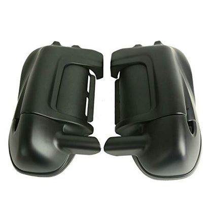 TCT-MOTORPARTS Matte Black Lower Vented Leg Fairings Cap Glove Box Fit For Harley Touring Road Street Electra Glide Road King Tour Electra Glide Ultra Classic FLHTC1983-2013 - color: Matte Black