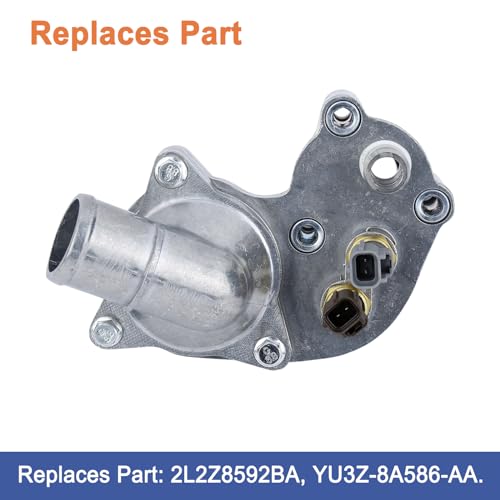 Upgrade Aluminum thermostat Housing assembly.Fit for Mercury Mountaineer 4.0L 1998-2001, Ford Explorer 4.0L 1997-2001.Replaces Part # 2L2Z8592BA.