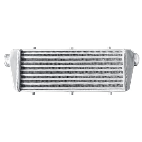 Universal Intercooler 23.5''x8.5''x2.7" Front Mount Intercooler 2.2'' Inlet and Outlet Aluminum Turbo Intercooler Direct Replacement for Any Turbo Charger system - size: 23.5''x8.5''x2.7" 2.2''