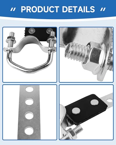2Pcs Universal Exhaust Hanger (1-1/2"-2.36"/3.81cm-6cm) - size: 2Pcs