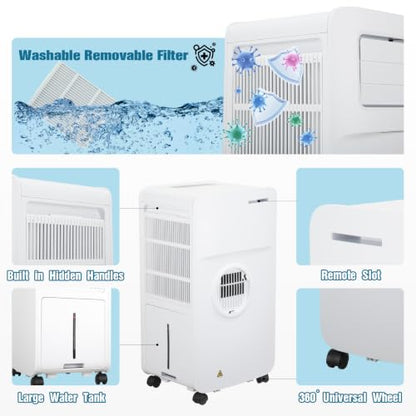 Portable Tent Air Conditioner for Camping 5200BTU 400W No Hot Air Discharge Drain-Free, for Tent Yacht/Truck/Bedroom/RVs