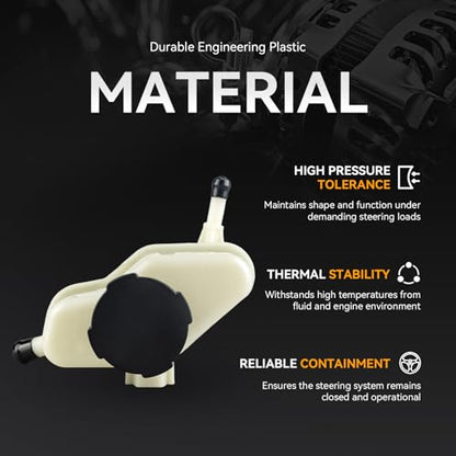 Power Steering Reservoir Tank with Cap for Nissan Models - size: 49180JA000