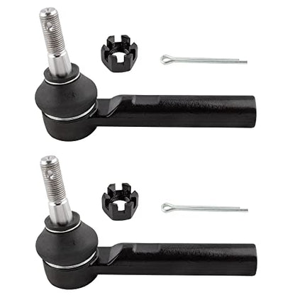 BOXI 4pcs Front Inner and Outer Tie Rod Ends Fit for Dodge Journey 2009 2010 2011 2012 2013 2014 2015 2016 2017 2018 | EV800611 ES800408