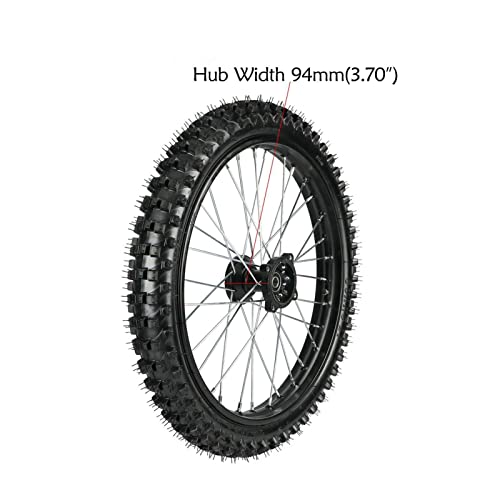 Front 70/100-19 + Rear 90/100-16 Tire Rim Wheel for Dirt Pit Bike CRF100 TTR125