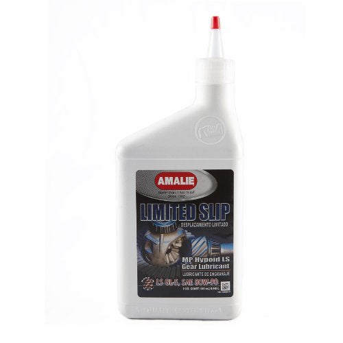 Amalie Gear Oil, Limited Slip MP Hypoid, 80W90, Limited Slip Additive, Conventional, 1 qt Bottle, Each - size: 1 Quart