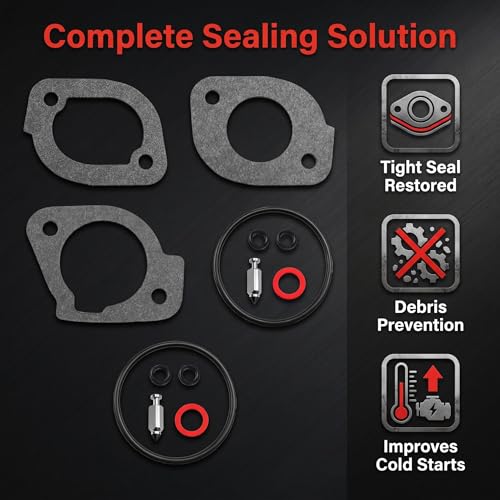 11028-6295 Carburetor Gasket Kit Compatible with Kawasaki FR651V FS651V FR691V FS691V FR730V FS730V Engine, Replaces 11028-6318 - Sealing Rebuild Set for Lawn Mower