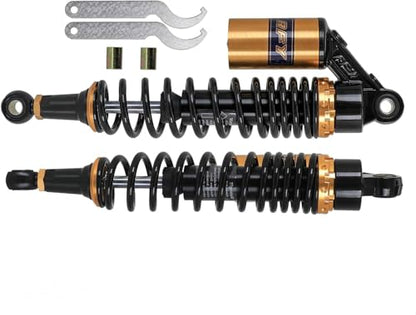 360mm Rear Shock Absorber Suspension Motorcycle ATV Quad 7mm Spring - color: Gold Black