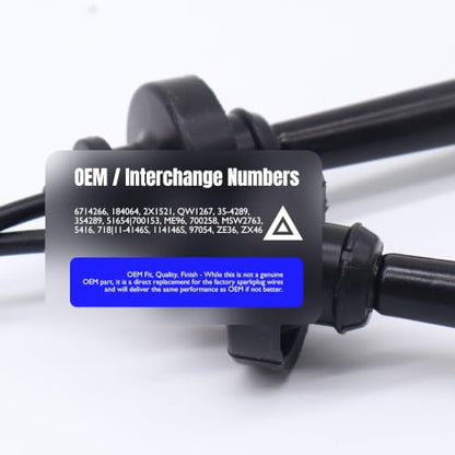 6714266 Ignition Spark Plug Wires Compatible with Chrysler Sebring - style: 671-4266