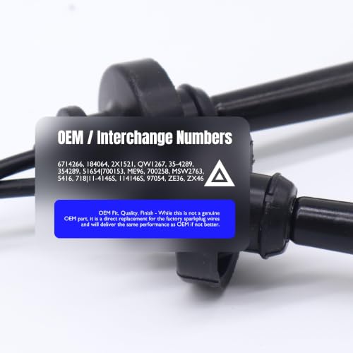 6714266 Ignition Spark Plug Wires Compatible with Chrysler Sebring - style: 671-4266