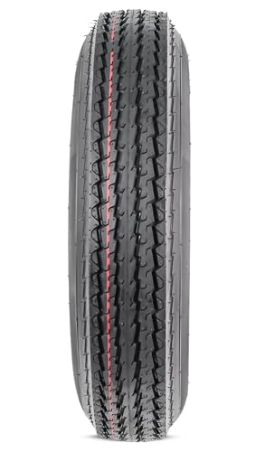eCustomrim 2-Pack Trailer Tire Rim 5.30-12 530-12 12 Inch LRC Black 5 Lug