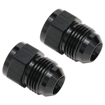 6AN Female to 10AN Male Flare Expander Fitting Adapter Aluminum Black, Pack of 2 - color: Black - 2pcs, size: 6AN Female to 10AN Male
