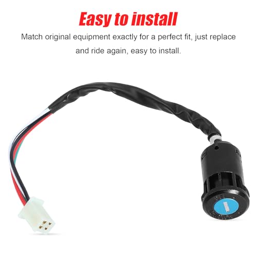Ignition Key Switch for ATV Quad Scooter Go Kart Moped Buggy Pocket Mini Dirt Super Kids Bike 49cc 50cc 70cc 90cc 110cc 125cc 150cc 250cc TaoTao Sunl Buyang Roketa Kazuma 4 Pin