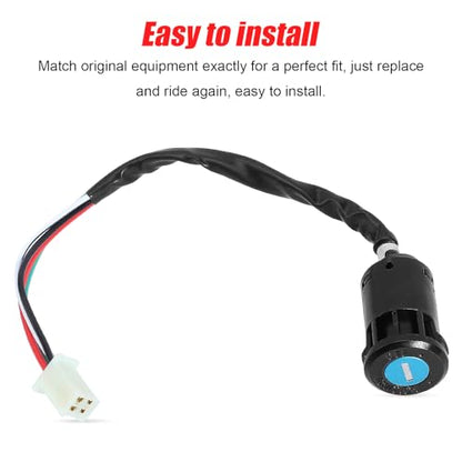 Ignition Key Switch for ATV Quad Scooter Go Kart Moped Buggy Pocket Mini Dirt Super Kids Bike 49cc 50cc 70cc 90cc 110cc 125cc 150cc 250cc TaoTao Sunl Buyang Roketa Kazuma 4 Pin