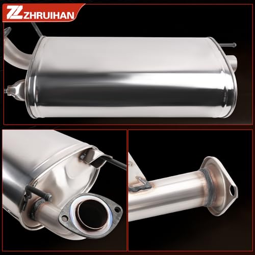 Stainless Steel Exhaust Muffler Pipe System Replacement Kit Compatible with - size: 2010-2023 4Runner 4.0L V6