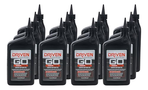 75W90 Limited Slip Gear Oil Case – Synthetic Lubricant | 1 Qt Bottles, Set of 12 | Differential & Axle Oil with Additive