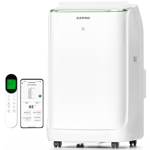 ZAFRO Smart Inverter Portable Air Conditioners, 14000 BTU (10000 BTU SACC)