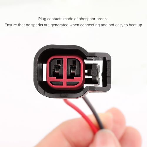 8 PCS Fuel Injector Connector Pigtail,Fuel Injectors Set of 8 Replace OEM# 5013995AA,5161919AA,Car Accessories Fuel Injector Wiring Harness Compatible with Dodge,Ford,Chevrolet (8PCS)