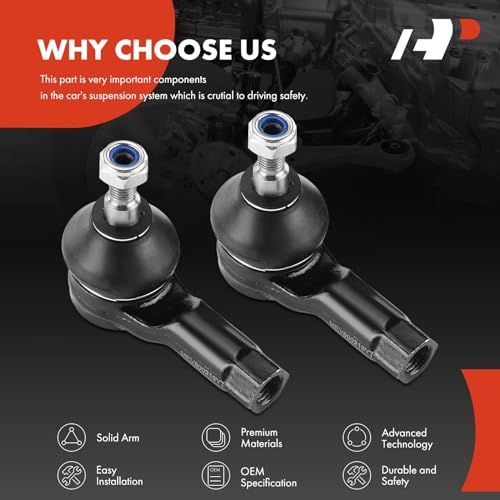 A-Premium Front Outer Tie Rod Ends