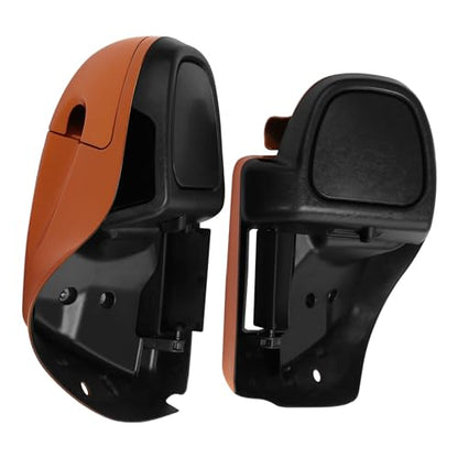 HR3 Amber Whiskey/Charcoal Pearl Water-Cooled Vented Fairing Lowers Compatible with 2015-2016 Electra Glide Ultra Classic FLHTCU (Replace for OEM) - color: Amber Whiskey / Charcoal Pearl