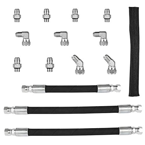 High Pressure Oil Pump HPOP Master Service Kit & Hoses Lines & Crossover Kit for Ford 7.3L Powerstroke Diesel engines F-series E-series Excursion 1999 2000 2001 2002 2003 Complete Set 38 PCS - style: Master Service Kit+Hoses Lines+Crossover Kit