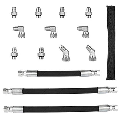 High Pressure Oil Pump HPOP Master Service Kit & Hoses Lines & Crossover Kit for Ford 7.3L Powerstroke Diesel engines F-series E-series Excursion 1999 2000 2001 2002 2003 Complete Set 38 PCS - style: Master Service Kit+Hoses Lines+Crossover Kit