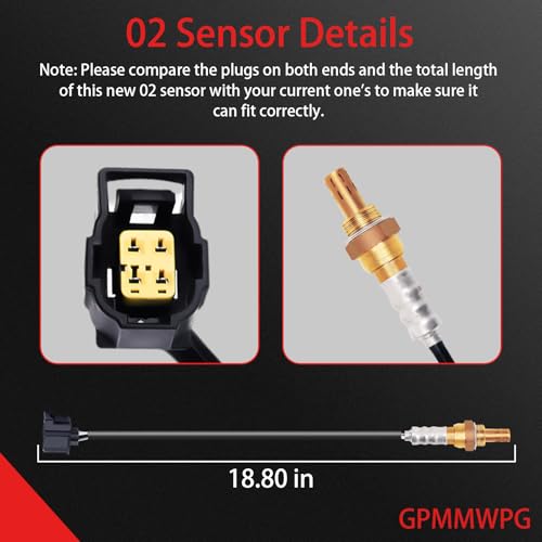 4Pcs O2 Sensor 234-4587 Oxygen Sensor Upstream Downstream