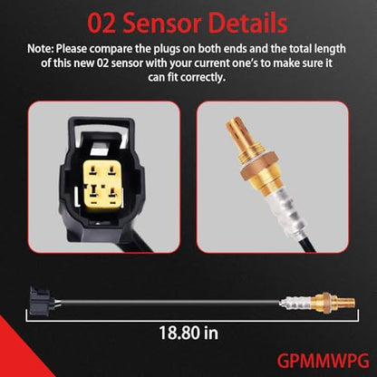 4Pcs O2 Sensor 234-4587 Oxygen Sensor Upstream Downstream