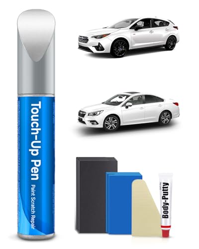 K1X Crystal White Pearl Tricoat Touch Up Paint Kit Compatible with Subaru Exact Match Car Scratch Repair Touch Up Paint Kit - color: Crystal White Pearl Tricoat(K1X) compatible with Ascent-models/BRZ/Crosstrek/Forester-models/Impreza/Legacy-models/Outback