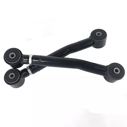 Adjustable Lower Suspension Control Arm and Adjustable Front Rear Upper Suspension Control Arm Replacement for 1993-1998 Grand Cherokee ZJ /1998-2006 Jeep Wrangler TJ - color: black