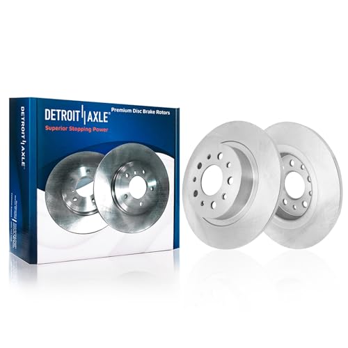 Detroit Axle - 4pc Brake Rotors for Fiat 2014-2020 500L, Disc Brake Rotors - size: 4R53307/kit