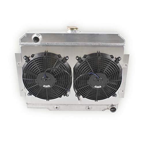 3 Rows Aluminum Radiator With Fan Shroud for 1972-1986 Je ep CJ - size: 3 ROW with FAN SHROUD（Che vy engines）