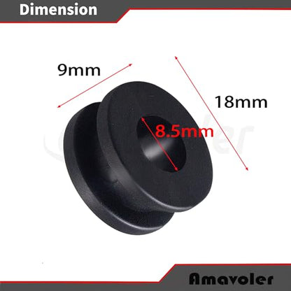 Motorcycle M6 Rubber Grommets 10 pcs, Motorcycle Rubber Replacement Accessories for Fairings Cowling.