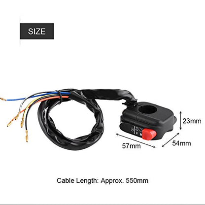 7/8'' Universal Motorcycle Engine Stop Start Kill Switch,Motorbike Waterproof On Off Start Kill Switch for ATV,Dirt Pit Bike,Scooter,Quad