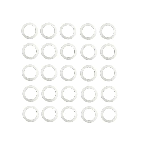 25pcs Transmission Fluid & 25pcs Rear Differential Oil Drain Plug Crush Washer Gasket Seal 18mm & 20mm Compatible with Honda Acura Civic Accord Odyssey CRV Pilot Replace 94109-2000 90471-PX4-000