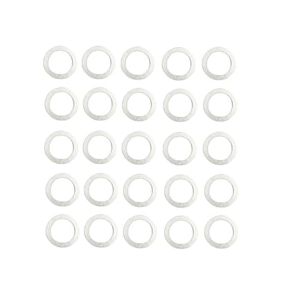 25pcs Transmission Fluid & 25pcs Rear Differential Oil Drain Plug Crush Washer Gasket Seal 18mm & 20mm Compatible with Honda Acura Civic Accord Odyssey CRV Pilot Replace 94109-2000 90471-PX4-000