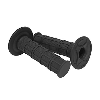 7/8" Motorcycle Hand Grips Dirt Bike Motocross Gel Handlebar 2PC - color: Black