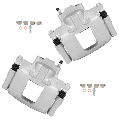 cciyu Front Left & Right Disc Brake Calipers w/Bracket 18B5044A 18B5045A - size: Front[18B5044A+18B5045A]