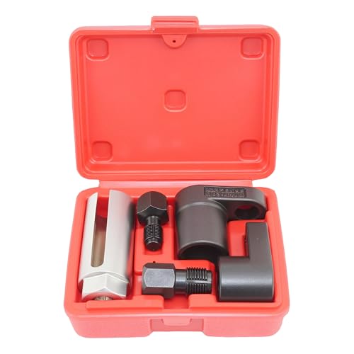 A ABIGAIL 5 PCS Automotive O2 Oxygen Sensor Socket Offset 02 sensor Wrench Remover Tool and Thread Chaser Tool - color: Red