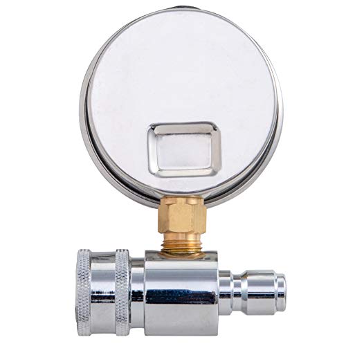 Raincovo Pressure Washer Gauge, 6000 PSI, 3/8 Inch Quick Connect