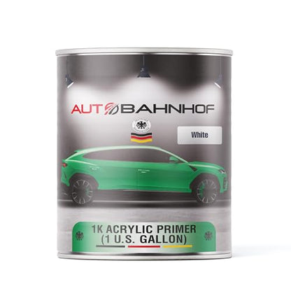 AB-PF3600 1K High Build Acrylic Primer White – High Build, Fast Drying, Easy Sanding – Perfect for Automotive, Industrial & DIY Projects – 1 Gallon - color: 1K Acrylic Primer White